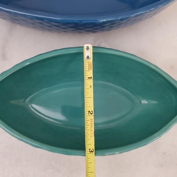 West Elm Fish-Shaped Ceramic Bowls - Blue and Teal - Picture 8 of 12